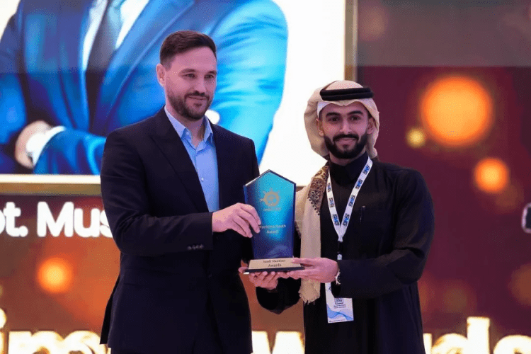 Captain Mustafa Nejem Receives Maritime Youth Award at Saudi Maritime Awards Night 2026