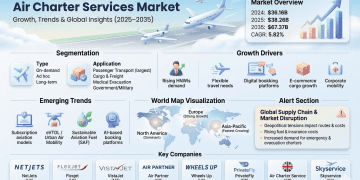 Air Charter Services Market to Reach USD 67.37 Billion by 2035, Growing at 5.82% CAGR Driven by Rising Demand for Personalized Travel – Press Releases Distribution for Market Research Reports