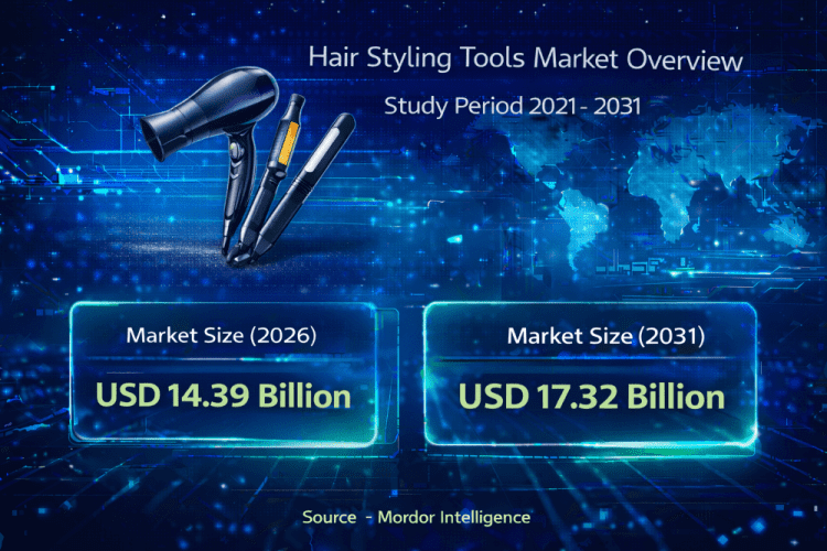 Hair Styling Tools Market Size to Reach USD 17.32 Billion by 2031 with Rising At-Home Grooming Trends