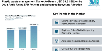 Plastic waste management Market to Reach USD 59.31 Billion by 2031 Amid Rising EPR Policies and Advanced Recycling Adoption