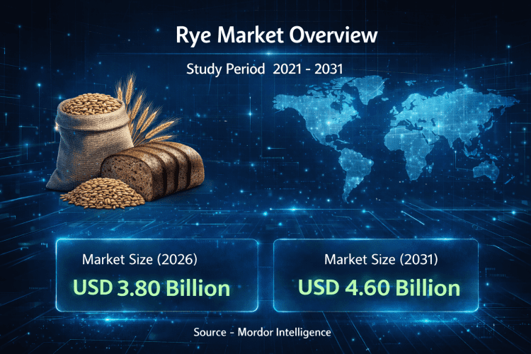 Rye Market Size to Reach USD 4.60 Billion by 2031 – Says, Mordor Intelligence – Press Releases Distribution for Market Research Reports