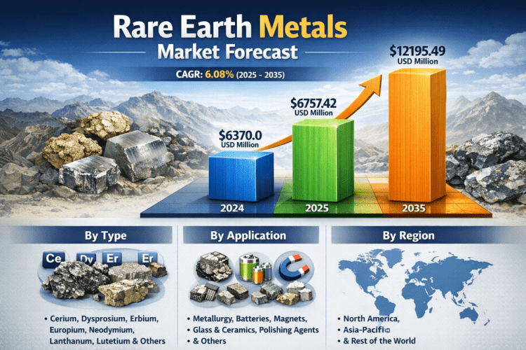 Inside the Global Rare Earth Metal Market and Its Race Toward USD 12.19 Billion by 2035 – Press Releases Distribution for Market Research Reports