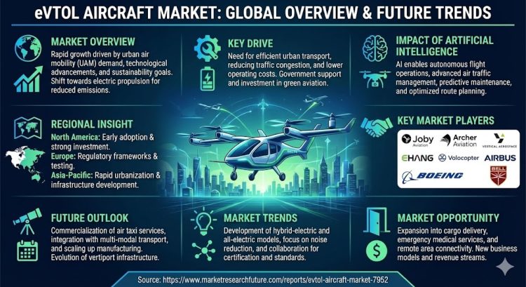 eVTOL Aircraft Market to Reach USD 1.347 Billion by 2035, Growing at a CAGR of 3.3% – Market Trends, Innovations, and Opportunities